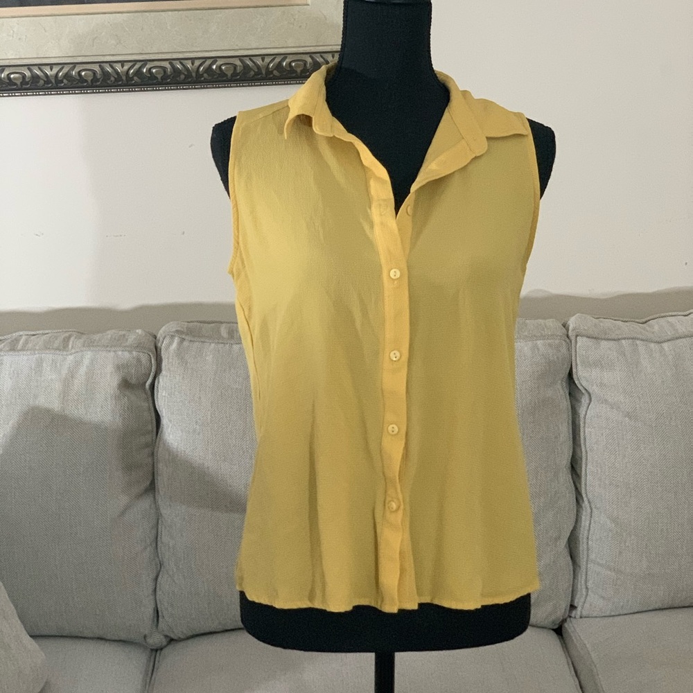 Marigold sleeveless top